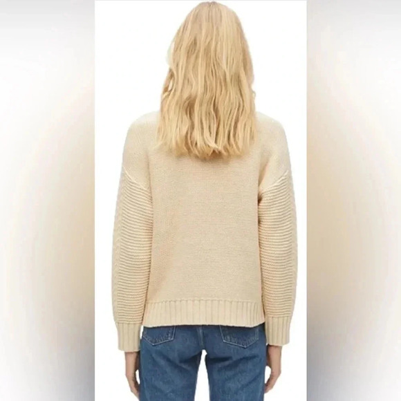 NWT Michael Stars Grace Pullover Sweater Chalk Combo Size XS - Picture 3 of 8